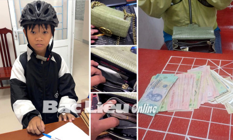 Huyện Hồng Dân: Học sinh lớp 7 trả gần 11 triệu đồng cho người đánh rơi