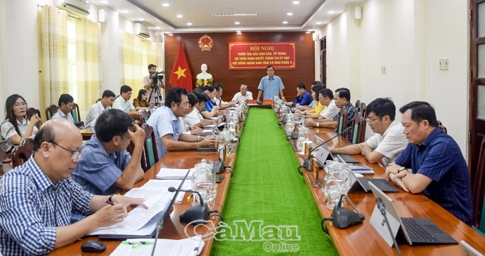 Ban Pháp chế, HĐND tỉnh Cà Mau thẩm tra các tờ trình tại Kỳ họp thứ 11