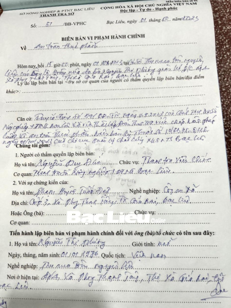 TX. Giá Rai: Xử lý nhiều trường hợp bơm chích tạp chất vào tôm nguyên liệu