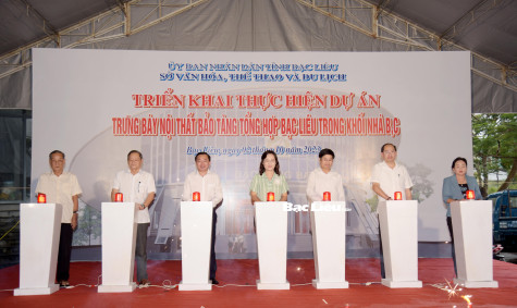 Sẽ hoàn thành Dự án trưng bày nội thất Bảo tàng tổng hợp Bạc Liêu vào năm 2024