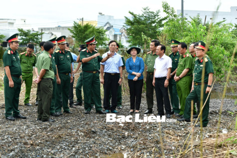 Tư lệnh Quân khu 9: Kiểm tra công tác chuẩn bị diễn tập khu vực phòng thủ tỉnh Bạc Liêu
