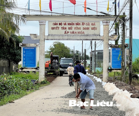 Đồng bào Khmer huyện Vĩnh Lợi hiến đất làm đường