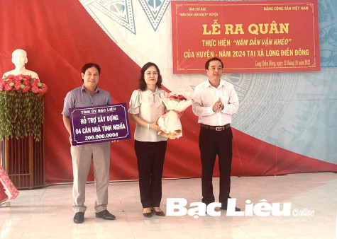 Ra quân Năm Dân vận khéo 2024 tại xã Long Điền Đông