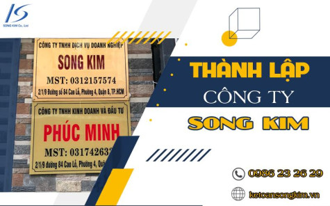 Dịch vụ thành lập công ty Song Kim tư vấn đăng ký doanh nghiệp tại Bạc Liêu