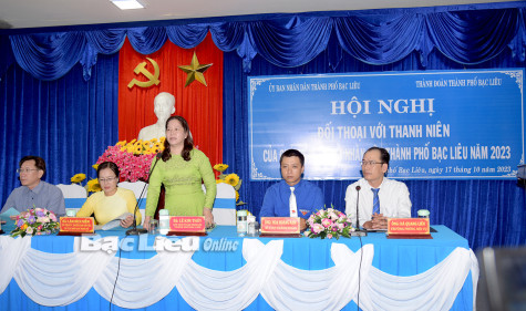 Hơn 70 thanh niên đối thoại với Chủ tịch UBND TP. Bạc Liêu