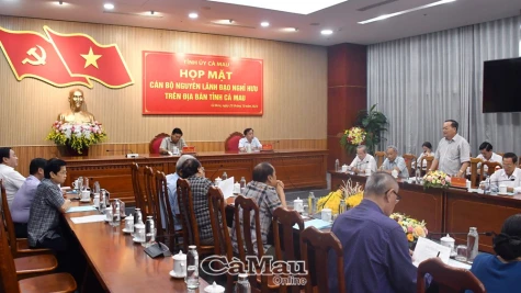 Họp mặt cán bộ nguyên lãnh đạo tỉnh