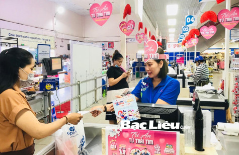 Co.opmart Bạc Liêu: Tổ chức chương trình khuyến mãi “Tri ân từ trái tim”