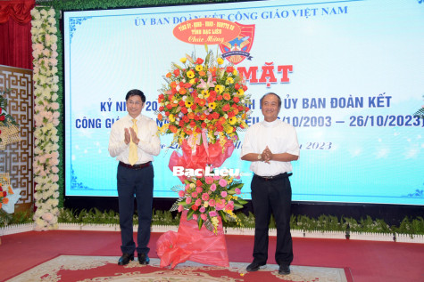 Kỷ niệm 20 năm Ngày thành lập Ủy ban Đoàn kết Công giáo Việt Nam tỉnh Bạc Liêu