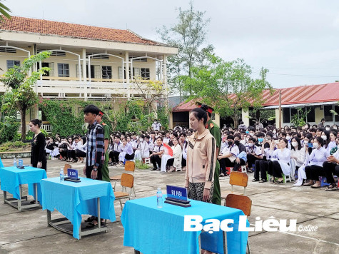 Hơn 700 học sinh tham gia Phiên tòa giả định về an toàn giao thông