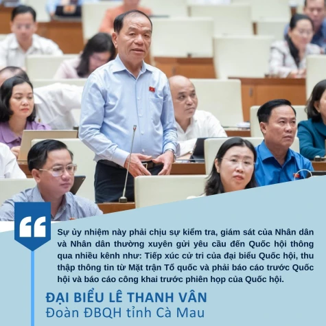 Đại biểu Lê Thanh Vân, Đoàn ĐBQH tỉnh Cà Mau: Cần nâng cao hiệu quả giám sát giải quyết kiến nghị cử tri