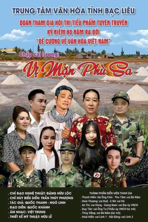 Hội thi Tiểu phẩm tuyên truyền kỷ niệm 80 năm ra đời Đề cương Văn hóa Việt Nam: Bạc Liêu dự thi chặp cải lương “Vị mặn phù sa”