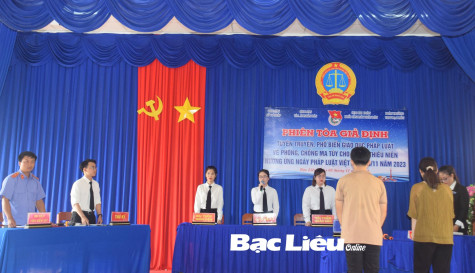 Phiên tòa giả định - Cách tuyên truyền pháp luật thiết thực với thanh thiếu niên