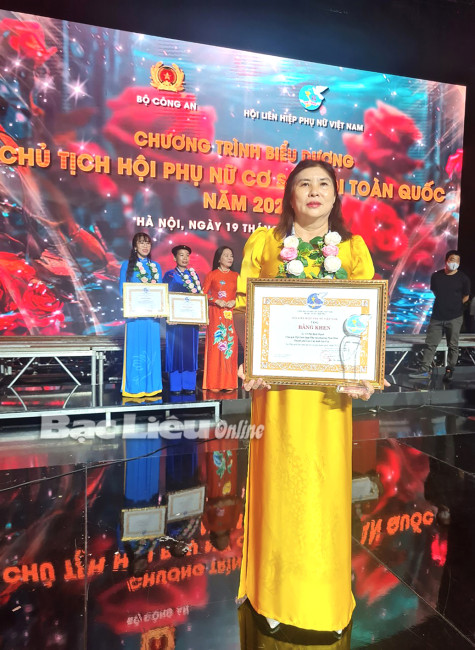 Chị Trần Thị Dung: Chủ tịch Hội Phụ nữ cơ sở giỏi toàn quốc
