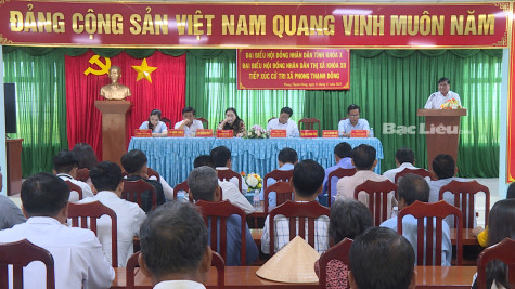 Đại biểu HĐND 2 cấp tiếp xúc cử tri tại TX. Giá Rai