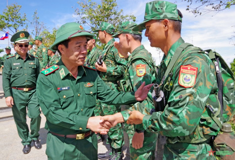 Kiểm tra chuẩn bị Giao lưu hữu nghị quốc phòng biên giới Việt Nam - Lào - Campuchia
