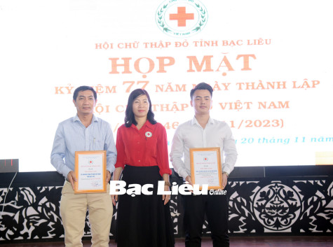 Họp mặt kỷ niệm 77 năm Ngày thành lập Hội Chữ thập đỏ Việt Nam