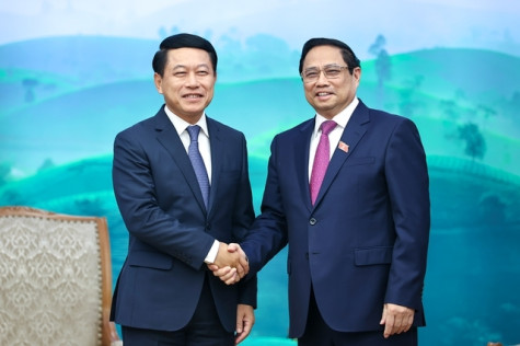 Thủ tướng Phạm Minh Chính tiếp Phó thủ tướng, Bộ trưởng Ngoại giao Lào