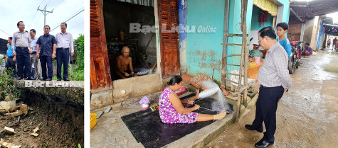 Phó Chủ tịch Thường trực UBND tỉnh - Lê Tấn Cận: TP. Bạc Liêu cần có hướng xử lý cấp bách chống sạt lở và triều cường