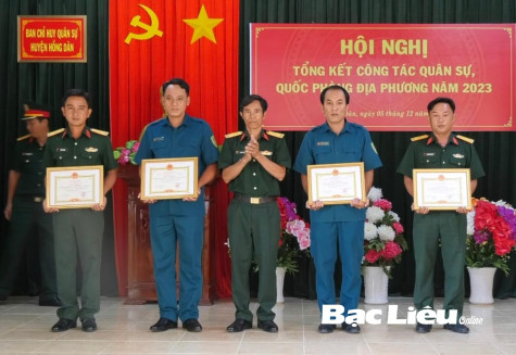 Ban CHQS huyện Hồng Dân: Hoàn thành tốt nhiệm vụ quân sự - quốc phòng địa phương