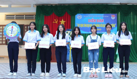 Gần 850 đoàn viên - thanh niên tham gia diễn đàn “Xây dựng tình bạn đẹp - Nói không với bạo lực học đường”