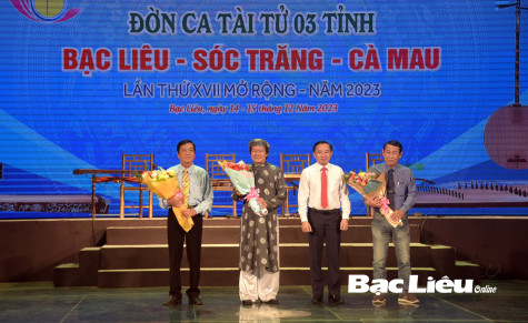 Khai mạc Liên hoan Nghệ thuật Đờn ca tài tử 3 tỉnh Bạc Liêu - Sóc Trăng - Cà Mau lần thứ XVII - năm 2023