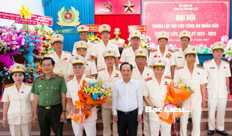 Đại hội Hội Cựu Công an nhân dân tỉnh Bạc Liêu nhiệm kỳ 2023 - 2028