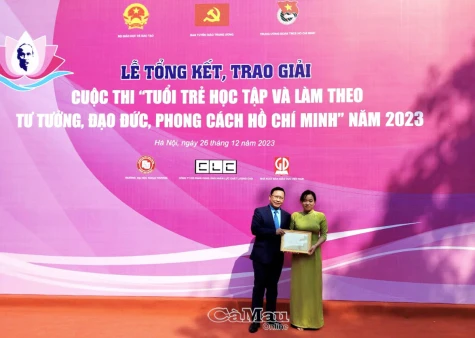 Thí sinh Cà Mau duy nhất đạt giải cuộc thi tuổi trẻ học tập và làm theo Bác 2023