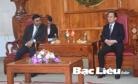 Chủ tịch UBND tỉnh - Phạm Văn Thiều tiếp Tổng lãnh sự Ấn Độ tại TP. Hồ Chí Minh