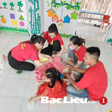 Trường mầm non Phong Thạnh Tây: Tạo sự gắn kết qua Hội thi “Lớp học hạnh phúc, gia đình yêu thương”
