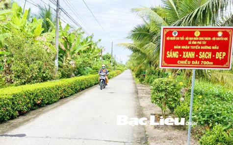 Lan tỏa mô hình Xây dựng tuyến đường sáng - xanh - sạch - đẹp