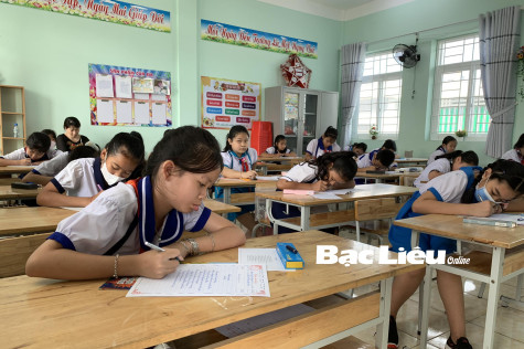 TP. Bạc Liêu: Gần 400 thí sinh tham dự Hội thi “Viết chữ đẹp” cấp tiểu học