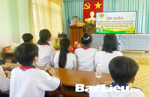 Trường THCS Chu Văn An: Tập huấn nâng cao kỹ năng phòng, chống bạo lực, xâm hại trẻ em