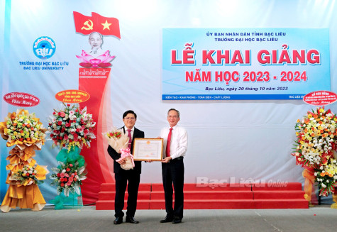 Đảng ủy Trường đại học Bạc Liêu: Lãnh đạo xây dựng nhà trường đạt tiêu chuẩn chất lượng giáo dục