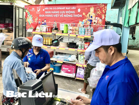 Siêu thị Co.opmart Bạc Liêu: Tổ chức “Đưa hàng Việt về nông thôn”