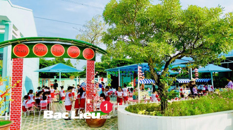 Trường mẫu giáo Tân Hiệp: Điển hình trong xây dựng trường học “Xanh - sạch - đẹp - an toàn”
