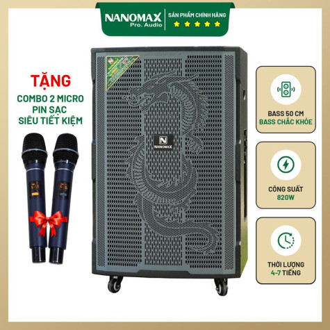 Bắt đầu bữa tiệc năm mới đúng chất cùng Loa Kéo Nanomax GT-2024 karaoke bluetooth