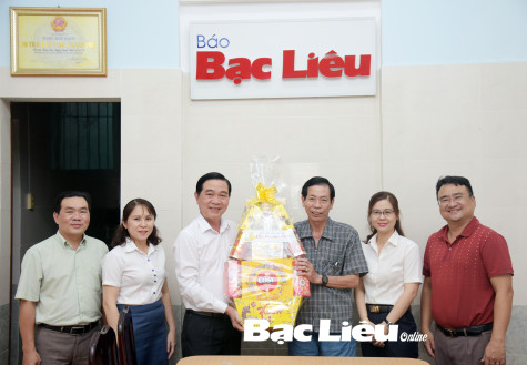 Nhiều địa phương, đơn vị chúc Tết Báo Bạc Liêu