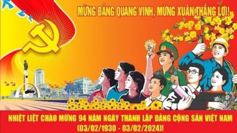 Điện mừng 94 năm Ngày thành lập Đảng Cộng sản Việt Nam