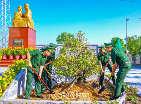 Bộ đội Biên phòng tỉnh phát động Tết trồng cây nhớ ơn Bác