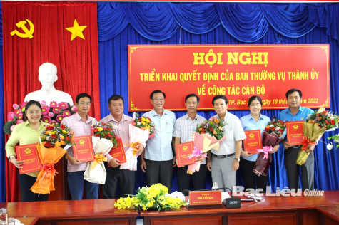 TP. Bạc Liêu: Tạo bước đột phá từ công tác cán bộ
