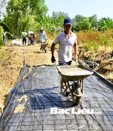 Sôi nổi ra quân làm giao thông nông thôn mùa khô
