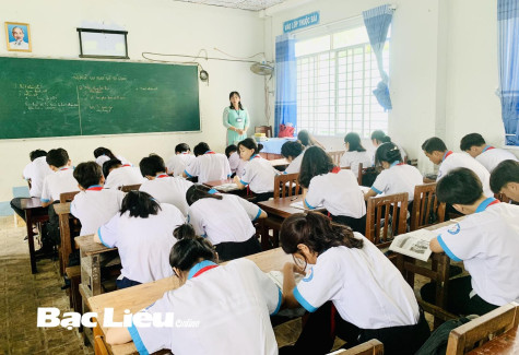 Trường THCS thị trấn Phước Long: Chủ động ôn tập kiến thức cho học sinh lớp 9