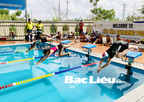 Hội khỏe Phù Đổng tỉnh Bạc Liêu lần thứ 12 - năm 2024: Khởi tranh môn bơi với 146 VĐV tham gia