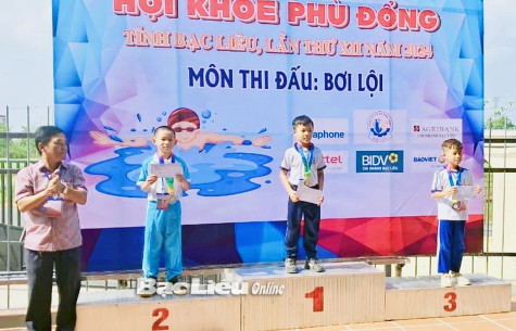 Hội khỏe Phù Đổng tỉnh Bạc Liêu lần thứ 12 năm 2024: TP. Bạc Liêu dẫn đầu toàn đoàn