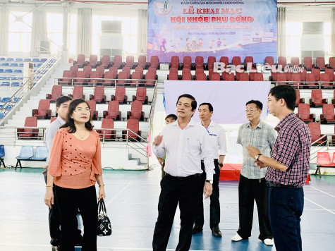 Phó Chủ tịch UBND tỉnh - Huỳnh Chí Nguyện: Kiểm tra công tác thi đấu tại Hội khỏe Phù Đổng tỉnh Bạc Liêu lần thứ 12 năm 2024