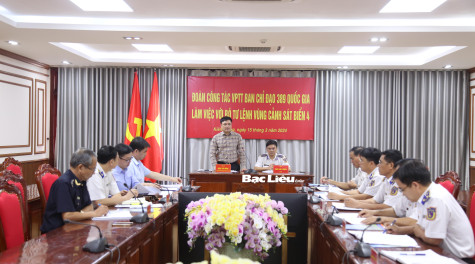 Ban chỉ đạo 389 quốc gia kiểm tra công tác chống buôn lậu tại Bộ Tư lệnh Vùng Cảnh sát biển 4