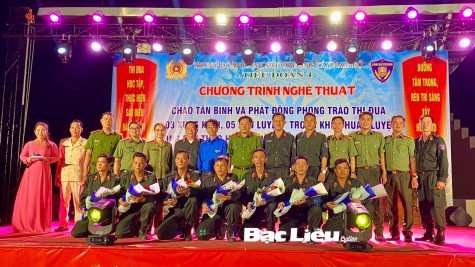 Tiểu đoàn 4: Phát động phong trào “3 xung kích, 5 rèn luyện” trong khóa huấn luyện chiến sĩ mới năm 2024