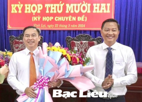 Ông Trần Anh Thi trúng cử chức danh Chủ tịch UBND huyện Vĩnh Lợi