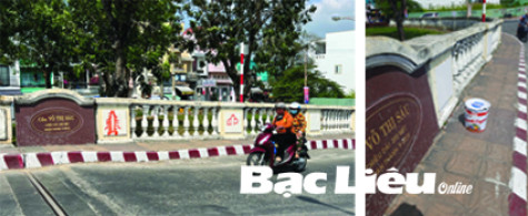 Đã xử lý hình vẽ bậy trên cầu Võ Thị Sáu