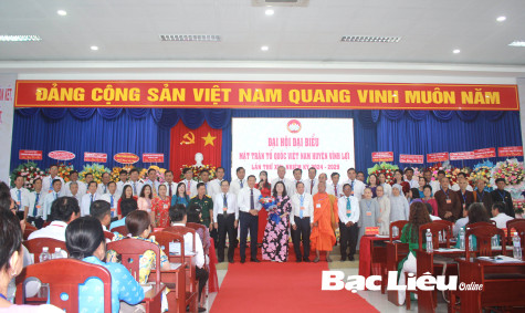 Ủy ban MTTQ Việt Nam 2 huyện Vĩnh Lợi và Hòa Bình hoàn thành Đại hội đại biểu lần thứ XIII, nhiệm kỳ 2024 - 2029